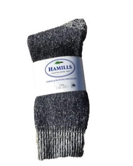 Hamills 3 Pack Boot Socks 75% Merino Wool