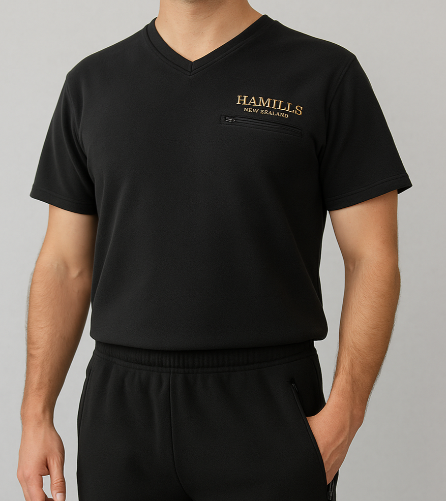 Hamills V-Neck Fleece Tee