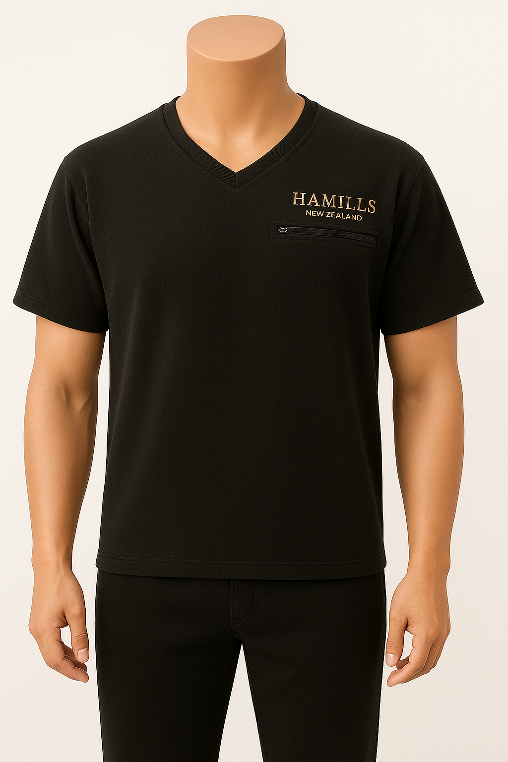 Hamills V-Neck Fleece Tee