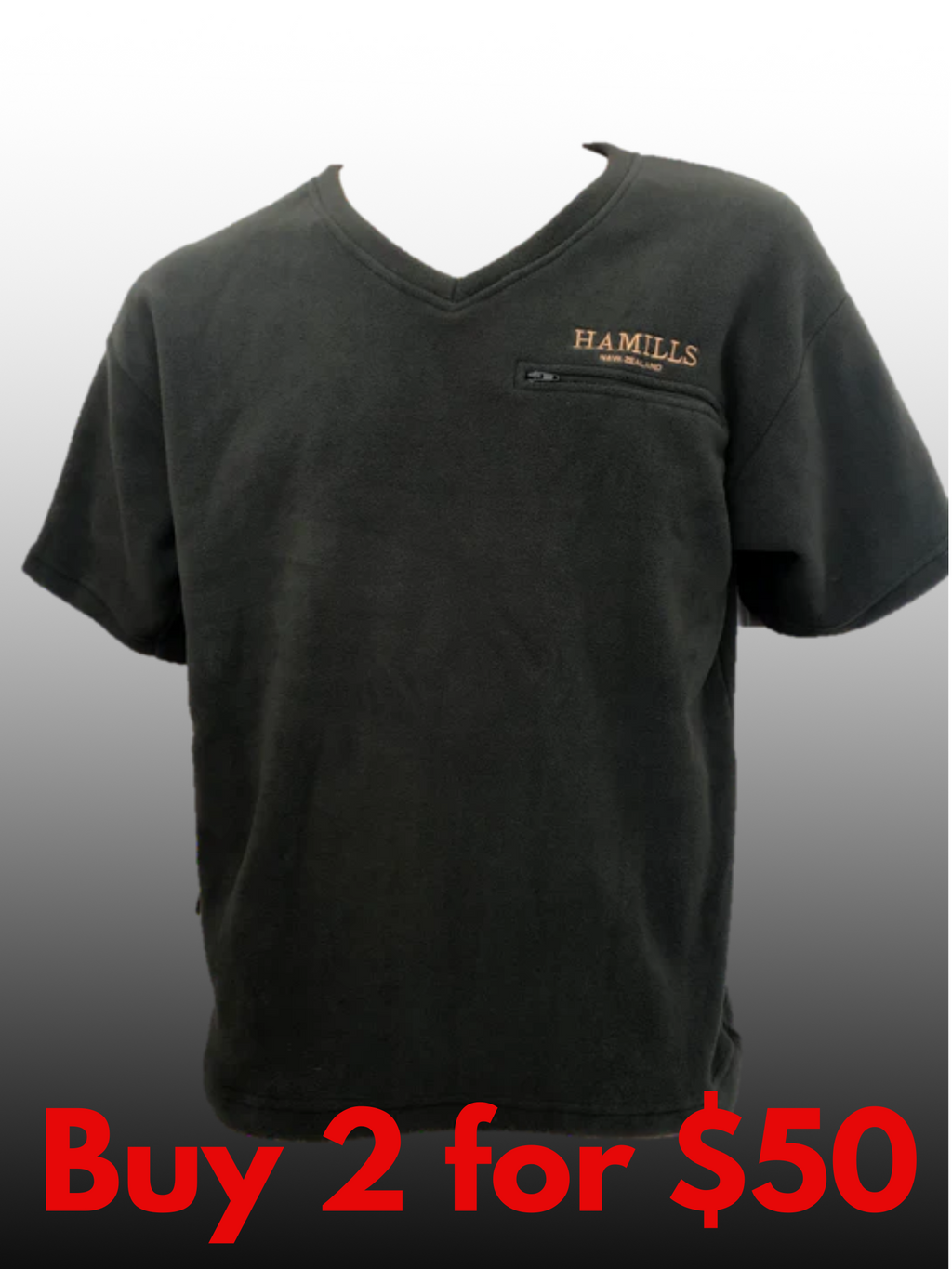 Hamills V-Neck Fleece Tee